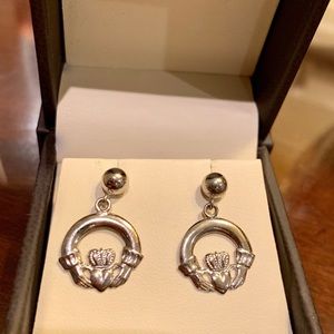 Sterling Claddagh Earrings
